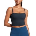 thumbnail image 1 of Sostén CRZ YOGA Butterluxe Cuello Cuadrado Acolchado Azul Marino Talla S, 1 of 6
