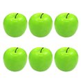 thumbnail image 2 of Taosunzt 6 Pcs Artificial Fruit Fake Fruits Lifelike Good Details Decorative No Decompose Colorfast Faux Fruits Home Kitchen Party Wedding Decoration Christmas Party Prop Green Apple, 2 of 13
