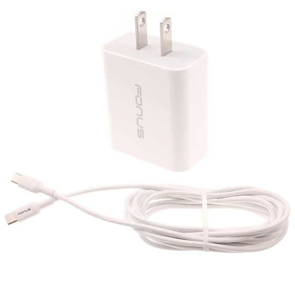 18W PD Home Charger Fast Type-C for Samsung Galaxy A06/A16 5G/A26 5G/A36 5G/A56 5G - 10ft Long Cable Quick Power Adapter USB-C Wall