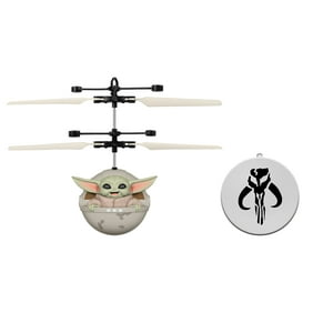 World Tech Toys Star Wars The Mandalorian Baby Yoda "The Child" Sculpted Head UFO Helicopter