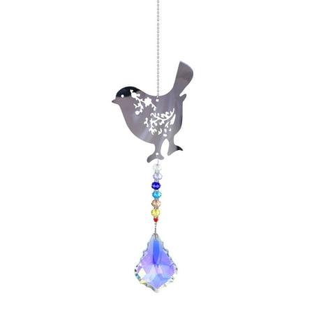 

Wozhidaoke desk Charm Modern Pendant Bird Rainbow Suncatcher Car Hangs valentines day decor computer desk