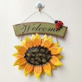 thumbnail image 4 of 2023 Hot Metal Sunflower Welcome Sign for Front Door, Kitchen, Porch Decorations, 31*27cm, 4 of 5