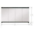 thumbnail image 2 of GLASS DOOR KIT 39" SM, BUILT-IN FIREPLACE, BLACK TRIM, 2 of 2