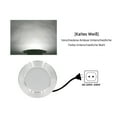 thumbnail image 4 of Focos LED empotrables ultradelgados, 9 W, 220 V-240 V, IP44, juego de 6, luz blanca natural para sala de estar y baño, profundidad de instalación de 28 mm, 4 of 5