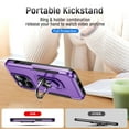 thumbnail image 6 of for iPhone XR Case Protective Cover,Heavy Duty Military Grade Hard Protection Shock Proof Grip | Durable Dual-Layer Design Phone Case with Built-in 360 Ring Holder Kickstand,Purple+Black, 6 of 11