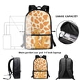 thumbnail image 6 of KUIFORTI Kids Girls Boys Schoolbag Ergonomic Backpack 17 Inch Students School Stationery Bag for Teens Children Toddlers, Cartoon Giraffe, 6 of 6