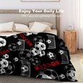 thumbnail image 5 of Soccer Blanket Soft Cozy Baseball Football Throw Blanket Teen Boys Girls Adults Bed Couch Sofa Blankets for Sport Fans Gifts 50"X40", 5 of 6