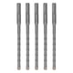 thumbnail image 1 of 5 Pcs Rotary Hammer Drill Bit 160mm Length 2 Flute Self Centering Carbide Tip Impact Drill Bits for Brick Stone Concrete 8mm/0.31in, 1 of 5