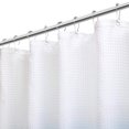 thumbnail image 4 of SHTUUYINGGBlue Rideaux de Douche pour Salle de Bain, Rideaux de Douche en Polyester pour Salle de Bain, Doublure de Rideau de Douche Imperméable avec 12 Crochets, Lavable à la Machine (72 x 72 Pouces, Bleu Gris), 4 of 7