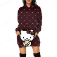 thumbnail image 5 of Sudadera con capucha de Hello Kitty, sudaderas con capucha kawaii, sudaderas con capucha con estampado gráfico de Hello Kitty de anime japonés, suéteres casuales para mujer, 5 of 5