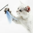 thumbnail image 4 of Shisuyan 2pcs Retractable Cat Teaser Wooden Handle Cat Teasing Stick Carbon Fiber Rods Cat Kitten Toy Teaser Stick (Blue + Pink), 4 of 8