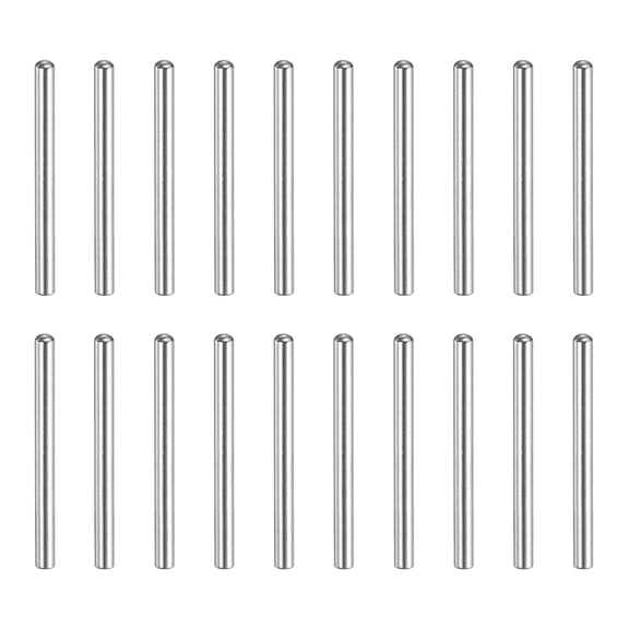 30 Pcs 2x12 mm 304 Stainless Steel Dowel Pins, Round Head Flat Chamfered End Metal Dowel Pin Shelf Support Pegs Rod Fasten Elements