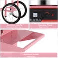 thumbnail image 6 of ROVSUN Cotton Candy Machine with Cart Stainless Steel, 21 Inch Electric Cotton Candy Maker Candy Floss Maker w/Cover Sugar Scoop and Large Storage Drawer for Commercial Home Party Carnival, Pink, 6 of 8