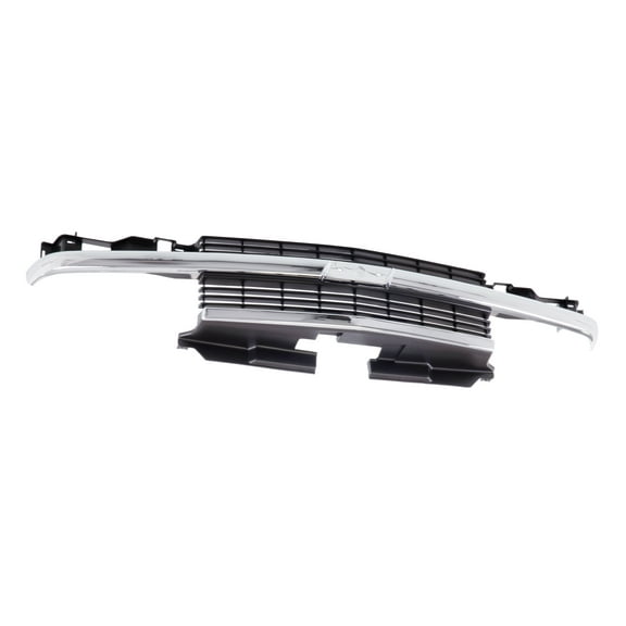 Tomoka Replacement Parts Front Grille Grill Assembly Gray Horizontal Bar Type With Chrome Center Molding Bar Compatible With Chevrolet Blazer S10 1998-2005 Pickup Truck