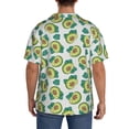 thumbnail image 3 of Honeii Avocado Sleeping for Men's Short-Sleeved Button-Up Collared Shirt Featuring A Pocket, Perfect for Beach Vacations, And Travel Adventures.-XX-Large, 3 of 5