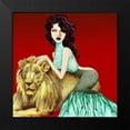 thumbnail image 2 of Goddess, Jami 15x15 Black Modern Framed Museum Art Print Titled - Lion, 2 of 5