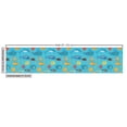 thumbnail image 3 of Ambesonne Sealife Fabric by the Yard Upholstery, Cartoon Fishes Illustration, 2 Yards, Sky Blue Multicolor, 3 of 5