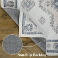 thumbnail image 4 of Alfombra de corredor Haperlare de 60 x 180 cm, estilo bohemio, vintage, lavable, moderna, para puerta de entrada, beige/gris, 4 of 5
