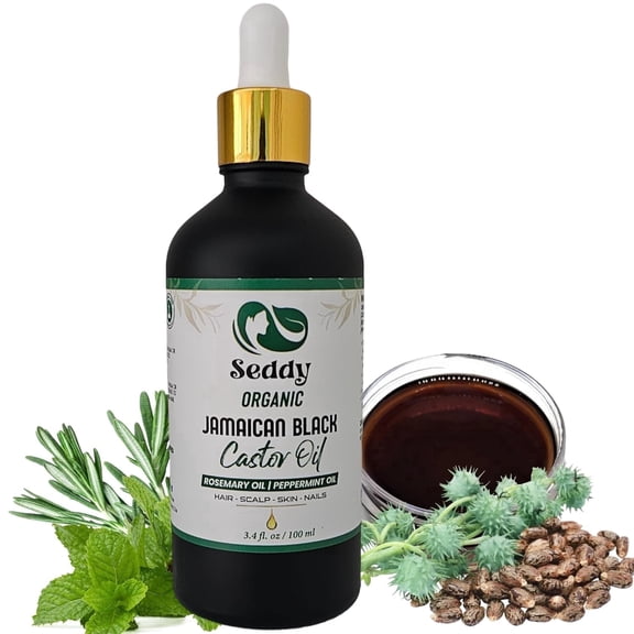 Seddy Deep Moisturization Jamaican Black Castor Hair Oil, 3.4 fl oz