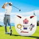 thumbnail image 5 of PUTTER de GOLF CUBIERTA CABEZACIONES Guardia de Manga Magnético Cierre de Cuchillas Club Protector Bordado Novelty PU Impermeable para Golffer Sports Estilo 3 negro Soledad Cubierta de putter de golf, 5 of 10