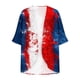 thumbnail image 4 of Cárdigan de manga larga para mujer, blusa informal estampada con bolsillo, abrigo tipo cárdigan para mujer, 4 of 5