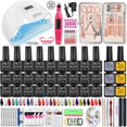 thumbnail image 2 of Juego de manicura profesional, kit de cortaúñas, esmalte de uñas de Gel con lámpara UV, esmalte de barniz semipermanente, taladro de uñas, herramientas, 2 of 4