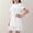 White, variant on Girls' Nightgowns, Mid-length Short Sleeve Casual Summer Kids Sleepwear Sleep Dresses Yellow Size 16