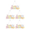 thumbnail image 1 of Advancent 1 Juego de decoraciones para puertas, diseño de letras de primavera de conejo de madera, suministros para fiestas, de Pascua sin rebabas, JM00292 5piezas Advancent CBP220945, 1 of 6