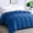 Dark Blue, variant on Oversized King Comforter 120x98 Inch, Extra Large Super King Size All Season Bedding, Lightweight Soft Quilted Down Alternative Duvet Insert, Fluffy Breathable Microfiber Comforter with 8 Corner Tabs