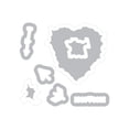 thumbnail image 2 of Sizzix Framelits Dies 7/Pkg W/Clear Stamps -Hello Love, 2 of 8
