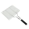thumbnail image 1 of Yuarrent Cesta para asar plegable extraíble, cesta para asar barbacoa para cocinar al aire libre multifuncional y resistente Kits de desorden para acampar, 1 of 6