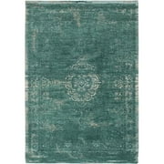 Deco 5420073305706 2 ft. 7 in. x 4 ft. 11 in. Fading World Medallion 8258 Jade Area Rug