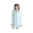 thumbnail image 3 of Fymall Women Pajamas Boyfriend Style Sexy Long White Shirt, 3 of 3