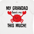 thumbnail image 4 of Inktastic Grandad Loves Me Grandchild Crab Boys or Girls Toddler T-Shirt, 4 of 5