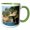 Green/White, variant on 3drose, Minnesota, Temperance River State Park. Winding Staircase in Park., 11oz Mug