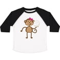 thumbnail image 3 of Inktastic Cute Volleyball Girl Monkey Girls Toddler T-Shirt, 3 of 5