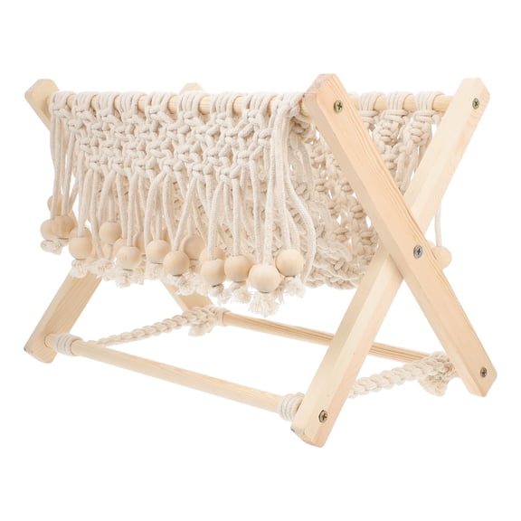 FRCOLOR Decors Book Shelf Storage Rack Magazine Storage Basket 32X19X25CM Beige