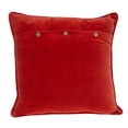 thumbnail image 2 of Nassau Collection Embroidered Zig Zag Square Throw Pillow - 22" - Red and White, 2 of 4