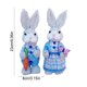 thumbnail image 3 of Fiudx Adorno de Conejito de Pascua, Artesanía de Hierba Tejida, Linda Figura de Conejito Marrón, Decoración Navideña de Primavera, Exhibición Versátil, Decoración Del Hogar, Ideal para Regalos de Pas, 3 of 6