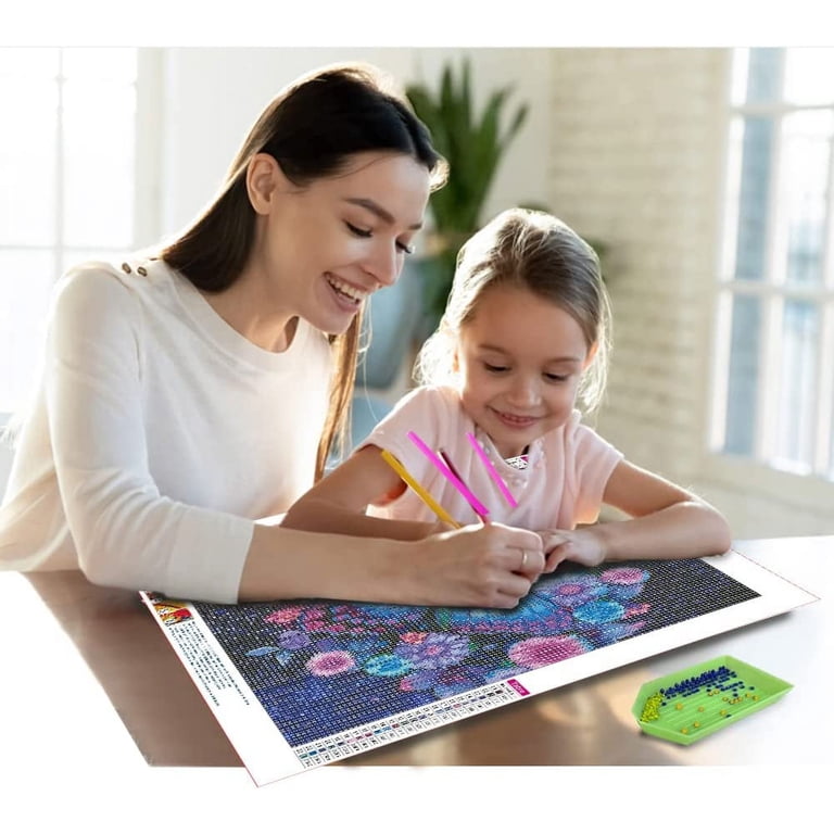 SKRYUIE 5D Diamond Painting Kit - Butterfly Design, 12x16 Inch, Full Round Drill | DIY Diamond Art For Adults, Wall Decor