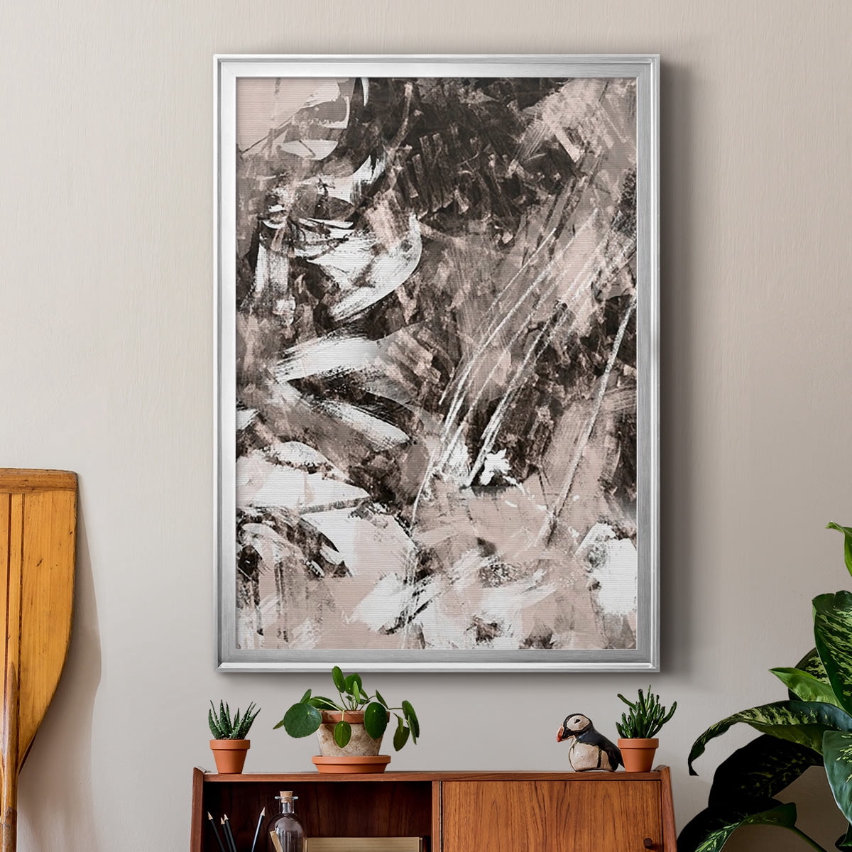Blush Blackboard II Premium Framed Print, in Gold, Black, or Silver - Ready to Hang