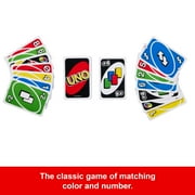 UNO Card Game for Kids, Adults & Family Game Night, Original UNO Game of Matching Colors & Numbers