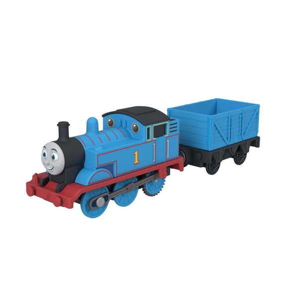 Thomas & Friends by Fisher-Price Motorized Thomas Engine & Cargo Car, Battery-Powered Train