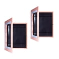 thumbnail image 3 of DOLITY 2 Pcs Cadre Photo en Bois Rangement Projets Maisons Verre devant Flottant Ouvert Oeuvre Rose, 3 of 9