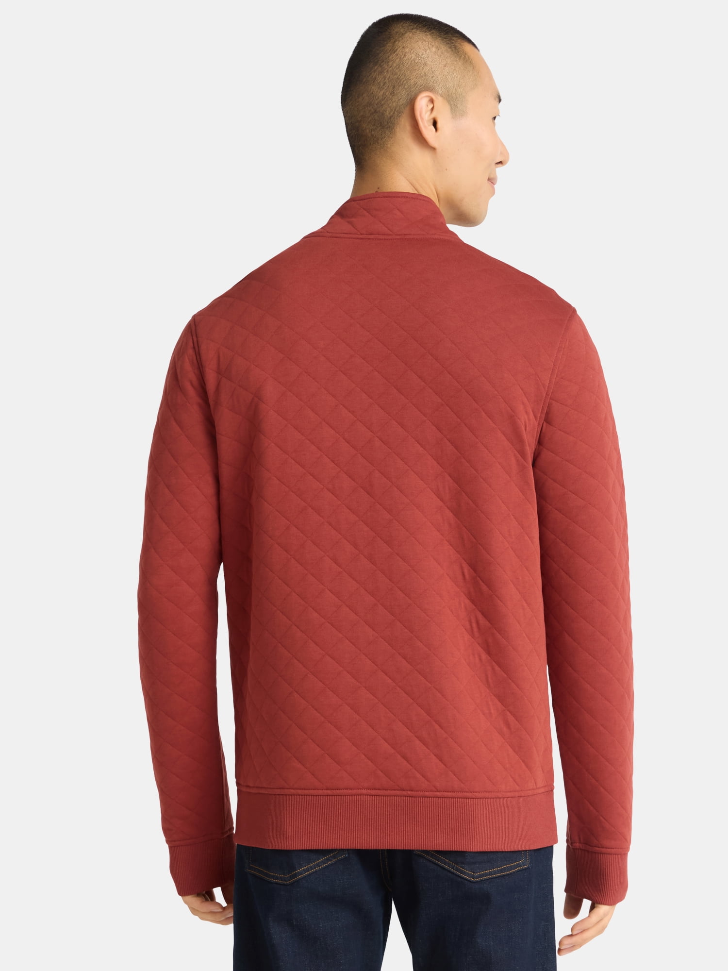 George Men's and Big Men's Quilted Snap Pullover Jacket, Sizes S-3XL
