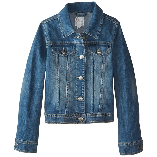The Children's Place Girls' Denim Jacket Dk Stonedm XS (4)