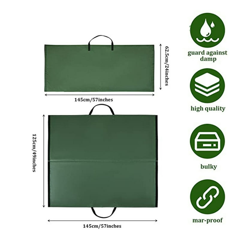 Leaf Bag for Collecting Leaves, Reusable Heavy Duty Gardening Bags, Yard  Waste Tarp Garden Lawn Container Gardening Tote Bag-Tarp Trash