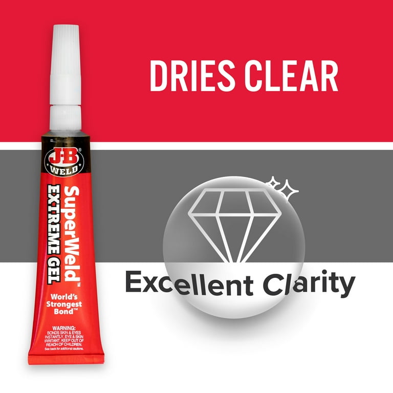J-B Weld Superweld Extreme Instant Adhesive Glue 1 Hour Dry Time