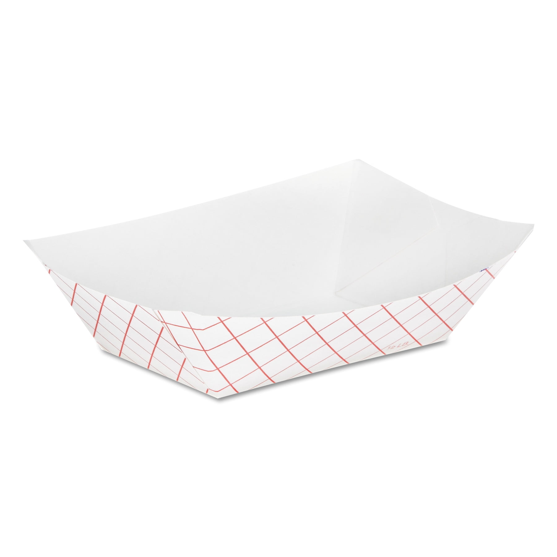 Heavy Duty Grease Resistant 3 Lb Paper Food Tray and Deli Liner 25 Pack... 