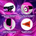 thumbnail image 5 of Melo Pink Spinner Shark Kneeboard Toy for Kids 6 Years and up, 74 mm wheels, 5 of 6